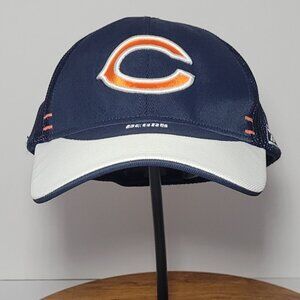 Reebok NFL Mens Chicago Bears Navy Blue Orang and White Cap One size Fits All